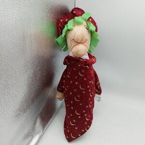 Kellytoy Witch Halloween Ted Outfit Green Hair Stuffed Plush toy 15"